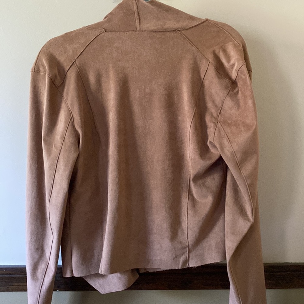 Faux suede zip up top - Picture 4 of 4